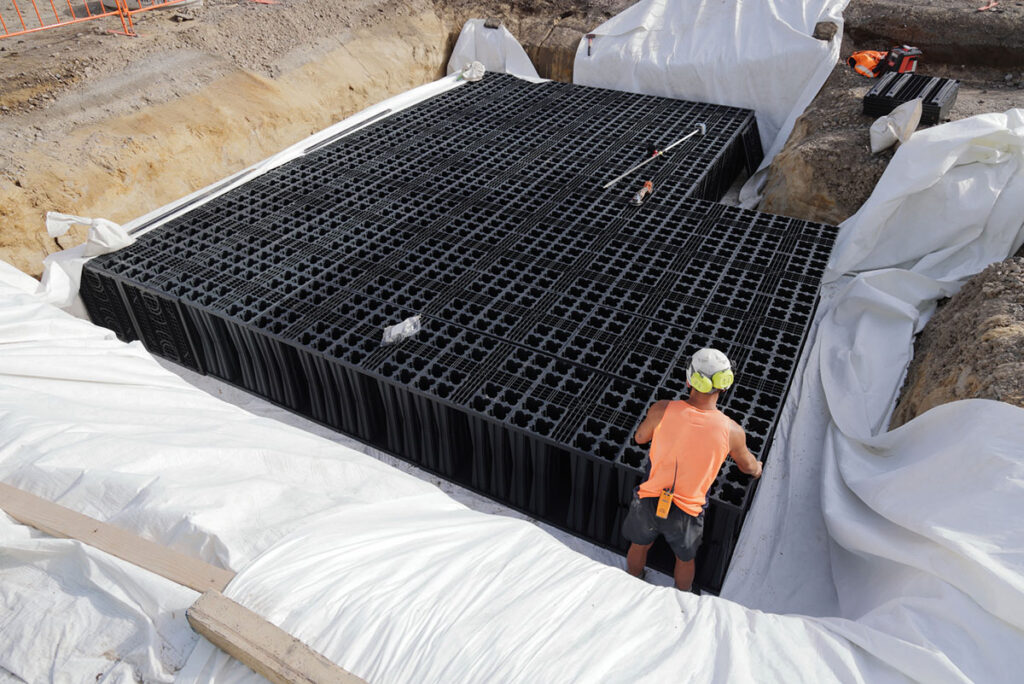 Allied Ashphalt Soakage Pit – AquaFort Stormwater System